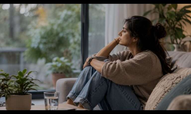 Quiet moment by the window