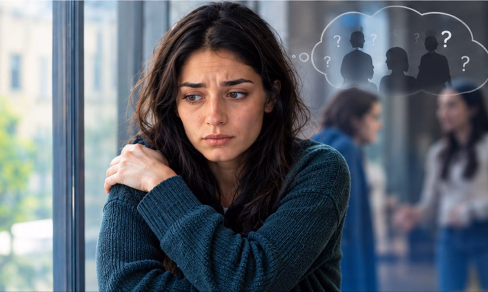 Person worried about how another person perceived them